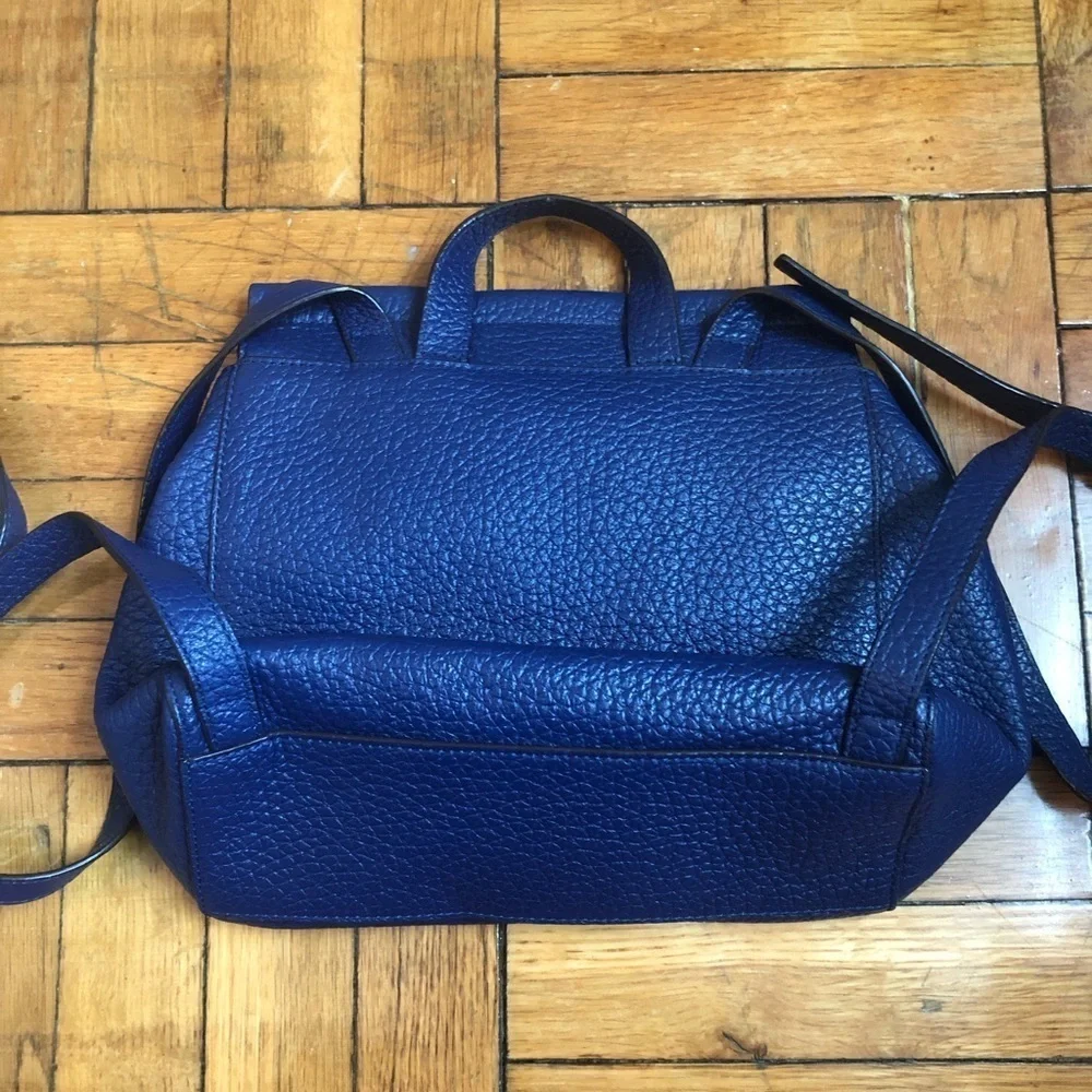 Kate Spade leather backpack blue